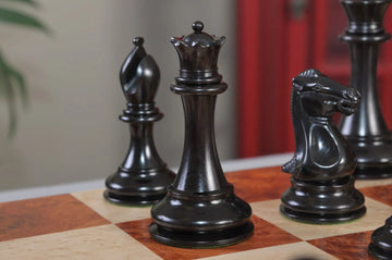 The Golden Collector Series Luxury Wood Chess Set, Box, & Board Combination