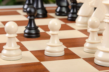 The German Series Single Weighted Regulation Plastic Chess Pieces - 3.75