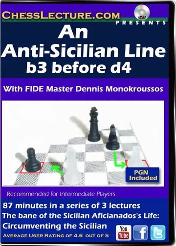 E-DVD - An Anti-Sicilian Line b3 before d4 - Chess Lecture - Volume 92