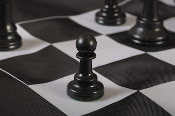 Regulation Tournament Chess Pieces and Cinch Chess Board Bag Combo - SINGLE WEIGHTED