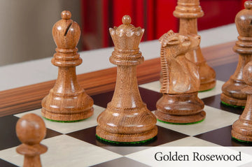 CLEARANCE - The Fischer Spassky 1972 Series Commemorative Chess Pieces - 3.75