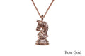 Caissa Collection Chess Pendant Necklace - KNIGHT