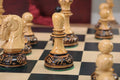 The Burnt Dubrovnik Series Chess Set, Box, & Board Combination