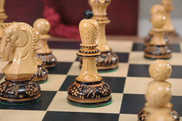 The Burnt Dubrovnik Series Chess Set, Box, & Board Combination