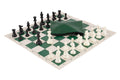 Basic Chess Set Combination - Single Weighted Regulation Pieces | Vinyl Chess Board | Basic Bag
