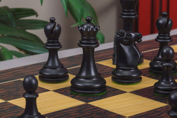 The Reykjavik II Series Bone Chess Pieces - 3.75
