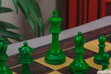 The Reykjavik II Series Bone Chess Pieces - 3.75