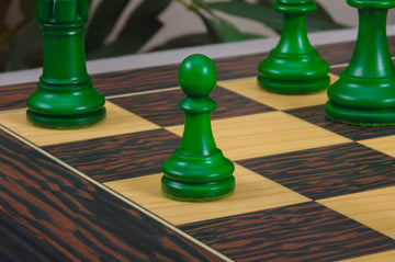 The Reykjavik II Series Bone Chess Pieces - 3.75