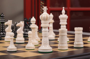 The Worthington Luxury Bone Chess Pieces - 4.0