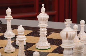 The Worthington Luxury Bone Chess Pieces - 4.0