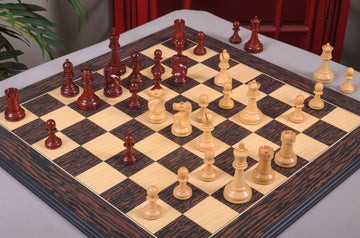 CLEARANCE - The Fischer Spassky 1972 Series Commemorative Chess Pieces - 3.75