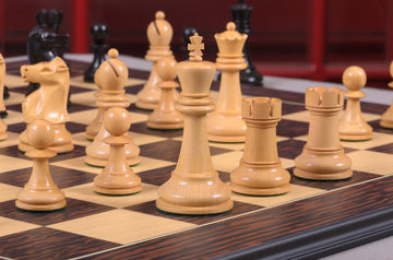 CLEARANCE - The Fischer Spassky 1972 Series Commemorative Chess Pieces - 3.75