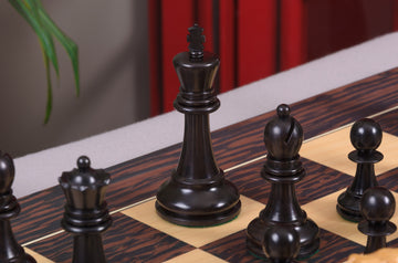 CLEARANCE - The Fischer Spassky 1972 Series Commemorative Chess Pieces - 3.75