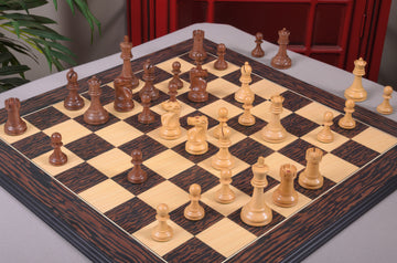 CLEARANCE - The Fischer Spassky 1972 Series Commemorative Chess Pieces - 3.75