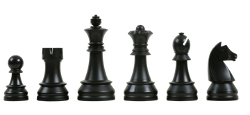 The Zugzwang Series Triple Weighted Plastic Chess Pieces - 3.75