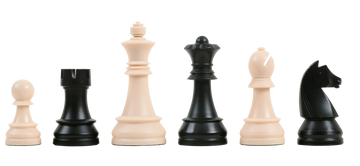 The Zugzwang Series Triple Weighted Plastic Chess Pieces - 3.75