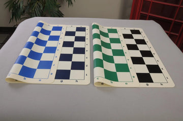 Double-Sided Regulation Silicone Tournament Chess Board - 2.25" Squares