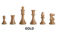 Regulation Colored Plastic Chess Pieces - 3.75