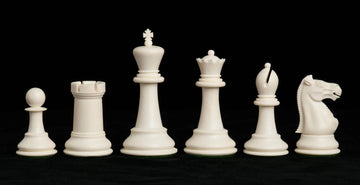 The Marshall Series Plastic Chess Pieces - 3.75" King