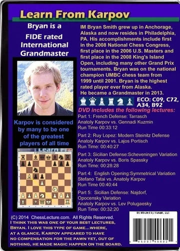 E-DVD Learn from Karpov - Chess Lecture - Volume 93