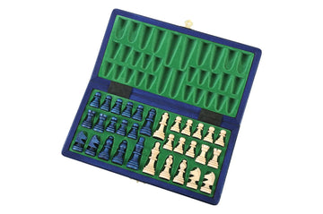 The Blue Magnetic Chess Set
