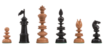 The 1820 Thomas Lund English Chess Pieces - The Camaratta Collection - 4.4" King