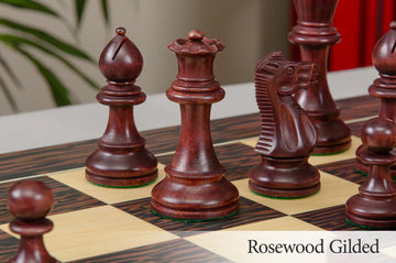 The Grandmaster Series Gilded Chess Pieces - 4.0