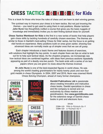 Chess Tactics Workbook for Kids