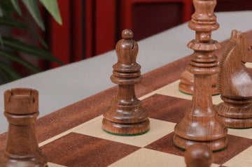 The Horn McCrillis Series Wood Chess Pieces - 3.6