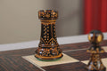 The Burnt Zagreb '59 Series Chess Pieces - 3.875