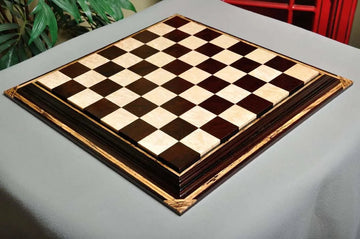 PRE-ORDER - Signature Contemporary Chess Board - AFRICAN PALISANDER  / BIRD'S EYE MAPLE - 2.5