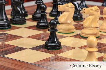 CLEARANCE - The Fischer Spassky 1972 Series Commemorative Chess Pieces - 3.75