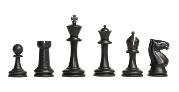 The Competition Series Plastic Chess Pieces - 3.75" King Height