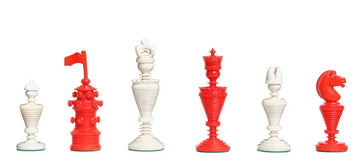 The Anglo-Dutch Reproduction Luxury Bone Chess Pieces - 4.5" King
