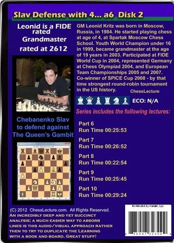 E-DVD Slav Defense with 4... a6 - Chess Lecture - Volume 39