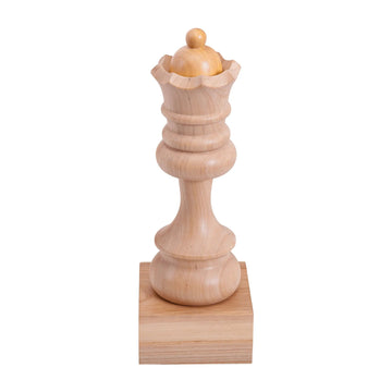 Decorative Wood Chess Piece - Queen