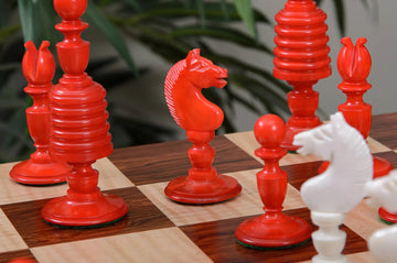 The Washington Luxury Bone Chess Pieces - 4.4