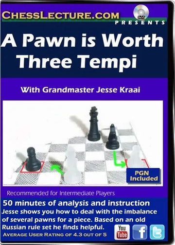 E-DVD A Pawn is Worth Three Tempi - Chess Lecture - Volume 94