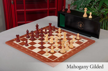 The Library Grandmaster Chess Set, Box, & Board Combination