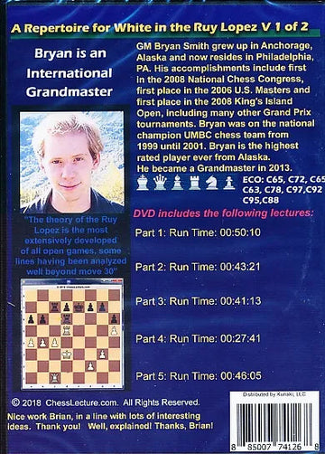 A Repertoire for White in the Ruy Lopez - Chess Lecture - Volume 183 - 2 DVDs