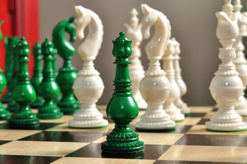 The Oxford Luxury Bone Chess Pieces - 5.25