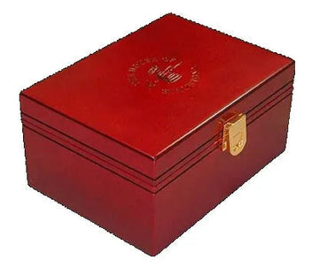 Small Red Burl Premium Chess Box