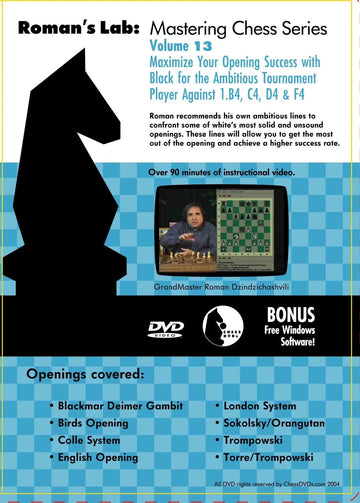 E-DVD ROMAN'S LAB - VOLUME 13 - Maximize Your Opening Success with Black for the Ambitious Tournament Player
