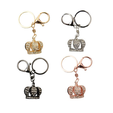Metal King's Crown Keychain - 1"