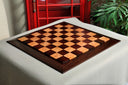 Custom Contemporary Chess Board - African Palisander / Maple Burl - 2.5" Squares