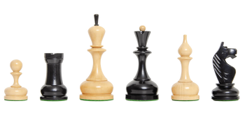 The Grandmaster II Bronstein Series Chess Pieces - 4.4" King