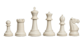 The Marshall Series Plastic Chess Pieces - 3.75