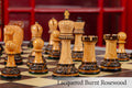 The Burnt Golden Rosewood Leningrad Series Chess Pieces - 4.0