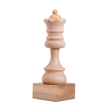 Decorative Wood Chess Piece - Queen