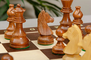 The Library Championship Series Chess Set, Box, & Board Combination